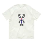 ふんころうの新入社員パンダ オーガニックコットンTシャツ