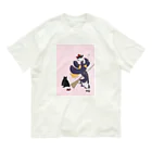 keeeeeep smilingの働く気のない猫ジジ　Jiji’s delivery service Organic Cotton T-Shirt
