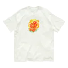 SUZURI.KEY-CHANの7月17日の誕生日花は「百日草」です！ Organic Cotton T-Shirt