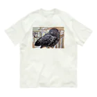 パート主婦しずかのオリジナルイラストグッズのカラスのハッピー Organic Cotton T-Shirt