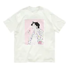 keeeeeep smilingの猫とチュッパチャプスと私 オーガニックコットンTシャツ