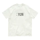 温泉グッズ@ブーさんとキリンの生活の1126(ダークグレー) Organic Cotton T-Shirt