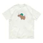 🥖こげぱん🐾のこげぱんカバ　寝起き Organic Cotton T-Shirt