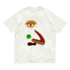 boo-banaのめがねさん Organic Cotton T-Shirt