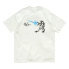 モルTの鳥獣人物戯画　カメハメ波 オーガニックコットンTシャツ