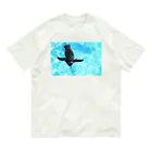 天秤座の真夏のペンギン オーガニックコットンTシャツ