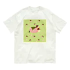 月見里 雀 -yamanashi suzume-の桜餅雀 オーガニックコットンTシャツ