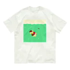 月見里 雀 -yamanashi suzume-のクリームソーダ雀 オーガニックコットンTシャツ