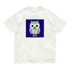 chicodeza by suzuriのフクロウのドット絵 Organic Cotton T-Shirt