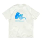 Nattsu.のアートショップの爽やか ペイントデザイン　Clear ノーマスク オーガニックコットンTシャツ