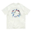 エダマメトイチ雑貨店のI love blue birds 1 大 オーガニックコットンTシャツ