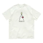 もしもしこちら文鳥のひらめき文鳥 オーガニックコットンTシャツ