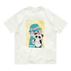 wokasinaiwoのパンダと私 Organic Cotton T-Shirt