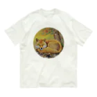 アラスカ野生動物画家きむらけいの錦秋 オーガニックコットンTシャツ