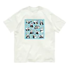 Satokostudioのいろいろパンダくん オーガニックコットンTシャツ