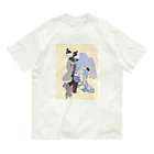 keeeeeep smilingの参戦する猫 （ LINEをめぐる戦い） Organic Cotton T-Shirt