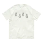 ナチュラルサトシのめへのドット絵マンドラゴラ(黒) オーガニックコットンTシャツ