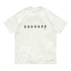 珍獣とゆかいな仲間たちの一列Tomozo[ice] オーガニックコットンTシャツ