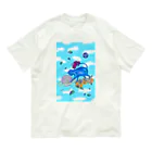 char pottery の宇宙ねこ Organic Cotton T-Shirt