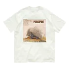 PALA's SHOP　cool、シュール、古風、和風、のPORCUPINE　ヤマアラシ オーガニックコットンTシャツ