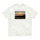 りょうかの夕日 オーガニックコットンTシャツ