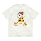 kawaiitopsの Cute Panda Drinking Beer Octoberfest オーガニックコットンTシャツ