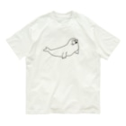 neconos Goodsのあざらしのひと（黒） Organic Cotton T-Shirt