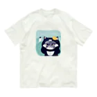 wokasinaiwoのイタズラ猫10ズ（ぷりん） オーガニックコットンTシャツ