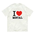 HachijuhachiのI LOVE METAL オーガニックコットンTシャツ