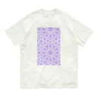 SayoShiotaのイスラム幾何学模様（パープル） Organic Cotton T-Shirt