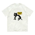 SEVEN-5-Ｇの BLACK  CAT オーガニックコットンTシャツ