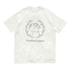 Icchy ぺものづくりのフィヨルドランドペンギン　ロゴ オーガニックコットンTシャツ