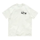 chippokeの双子パンダ オーガニックコットンTシャツ