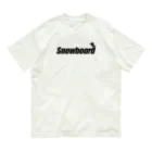 おもしろいTシャツ屋さんのSNOWBOARD スノーボード オーガニックコットンTシャツ