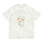 *hanami*のおすわりにゃんこ。 Organic Cotton T-Shirt