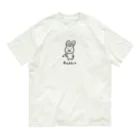 AndiamoのR a b b i t オーガニックコットンTシャツ