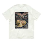PALA's SHOP　cool、シュール、古風、和風、ねこ、ワンちゃん、ウサギさん、野鳥。の《グレート・レッド・ドラゴンと太陽の女》The great red dragon and the woman clothed with the sun William Blake c1805 Organic Cotton T-Shirt