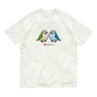Cody the LovebirdのChubby Bird 仲良しオキナインコ Organic Cotton T-Shirt