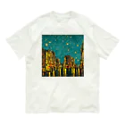 TakashiSのnight sky after rain オーガニックコットンTシャツ