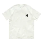 noisie_jpの【H】イニシャル × Be a noise. Organic Cotton T-Shirt