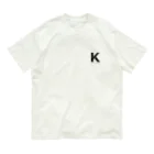 noisie_jpの【K】イニシャル × Be a noise. Organic Cotton T-Shirt