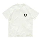 noisie_jpの【U】イニシャル × Be a noise. Organic Cotton T-Shirt