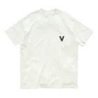 noisie_jpの【V】イニシャル × Be a noise. Organic Cotton T-Shirt