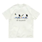 Mrs.Bean/ミセスビーンのタンチョウヅル オーガニックコットンTシャツ