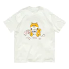 もんとみ | もっちり動物造形作家の反省の色が見えない柴犬 オーガニックコットンTシャツ