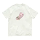 Jackalope Houseのツノアリウサギアジサイモドキウミウシ 桃色ver. オーガニックコットンTシャツ