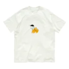 Paintingの振り向き際の女の子 オーガニックコットンTシャツ