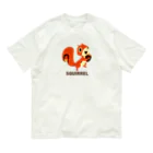 SUNDAYS GRAPHICSのどんぐリス (茶色ロゴ) Organic Cotton T-Shirt