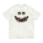 PALA's SHOP　cool、シュール、古風、和風、のdisguised face2 オーガニックコットンTシャツ