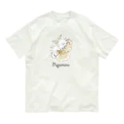 ぷぷまるのぷぷまる なかよし ロゴ入り オーガニックコットンTシャツ